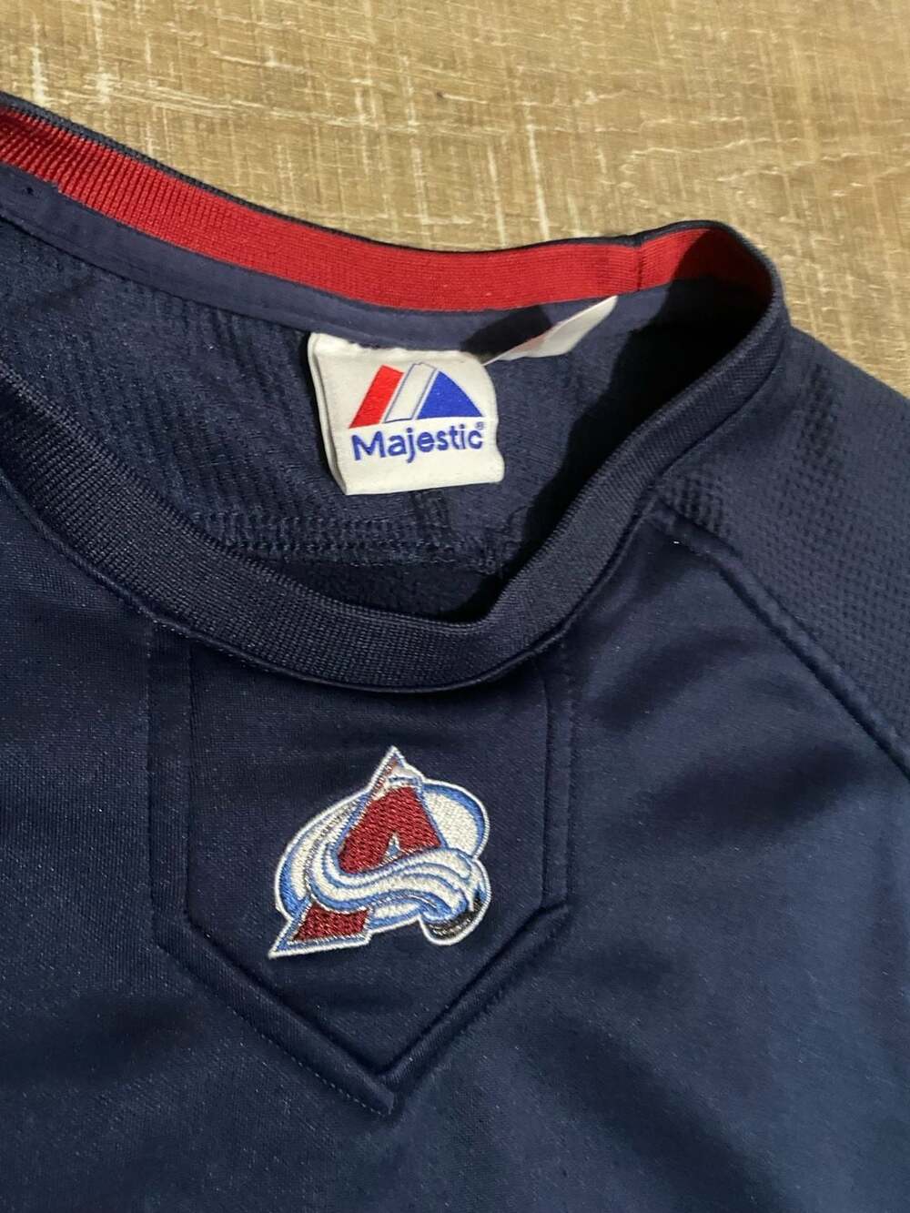 Majestic Colorado Avalanche NHL Therma Base Pullover Training Shirt - Picture 2 of 6